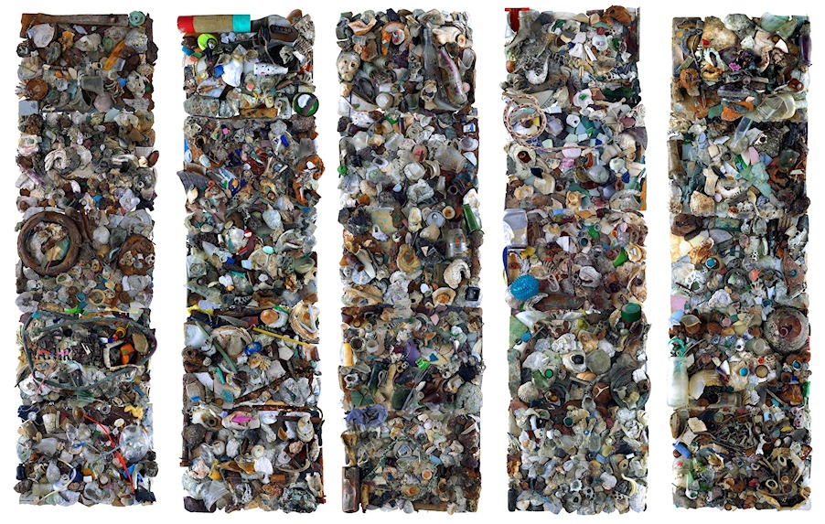 Rusted Beach (2015-16) Pentaptych>
